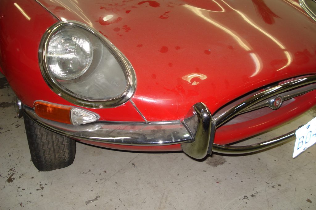 1964 Jaguar E type pre restoration hfront end