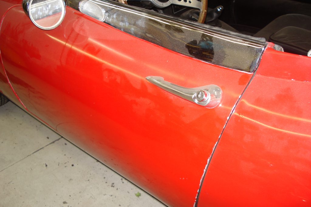 1964 Jaguar E type pre restoration side